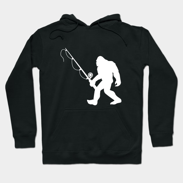 Bigfoot - Bigfoot Fishing Hoodie by Kudostees